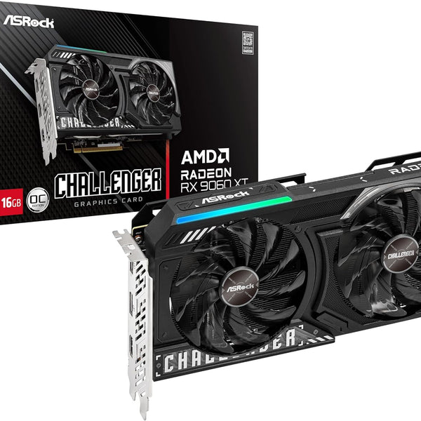 ASRock Radeon RX 9060 XT Challenger 16GB OC Graphics Card