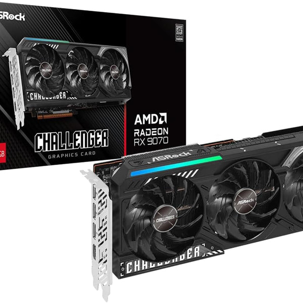 ASRock Radeon RX 9070 Challenger 16GB OC Graphics Card