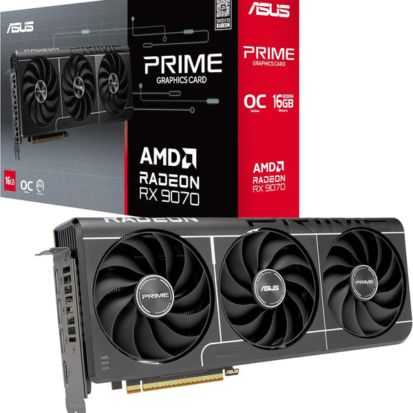ASUS Prime Radeon RX 9070 EVO OC Edition — 16GB GDDR6 Graphics Card