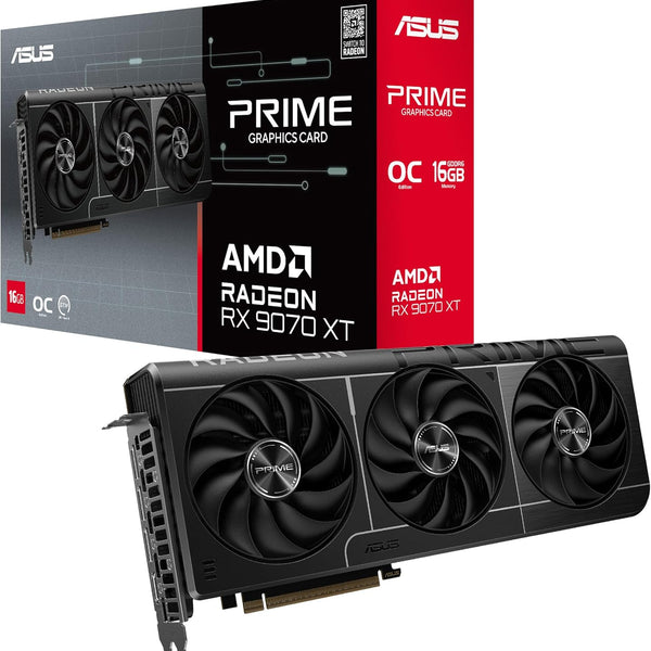 ASUS Prime Radeon RX 9070 XT OC Edition — 16GB GDDR6 Graphics Card