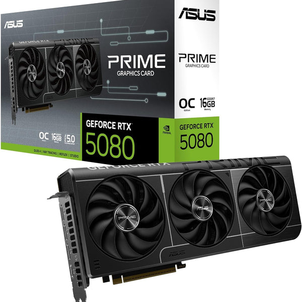 ASUS Prime GeForce RTX 5080 EVO OC Edition — 16GB GDDR7 Graphics Card