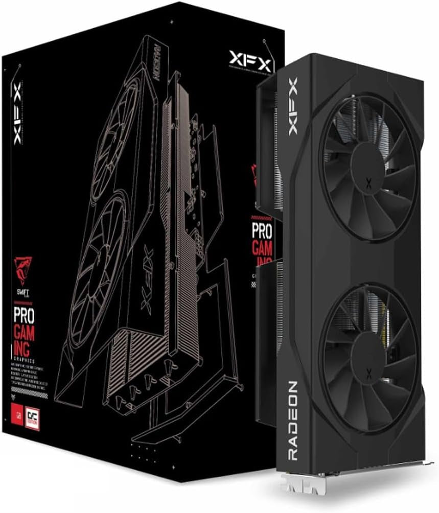 XFX Swift AMD Radeon RX 9060 XT OC Gaming Edition — 16GB GDDR6 Graphics Card