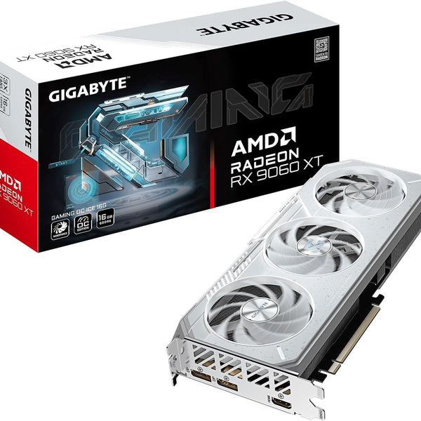 GIGABYTE Radeon RX 9060 XT Gaming OC ICE 16G — 16GB GDDR6 Graphics Card