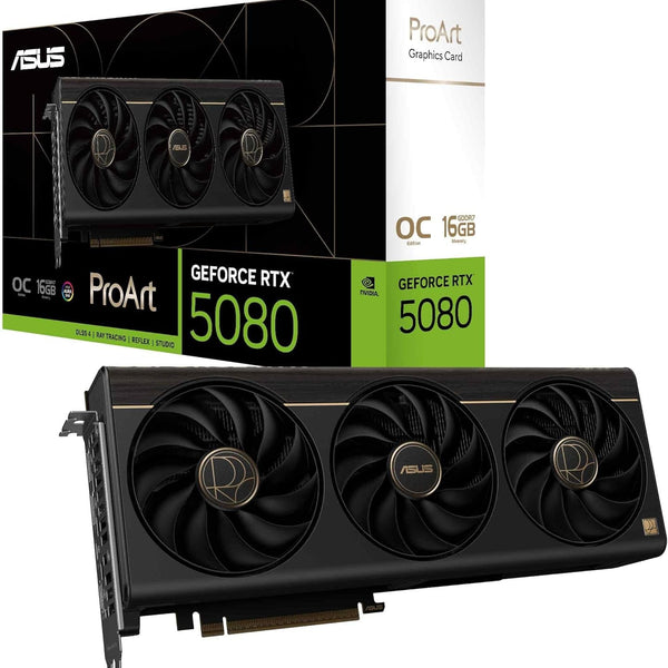 ASUS ProArt GeForce RTX 5080 OC Edition — 16GB GDDR7 Graphics Card