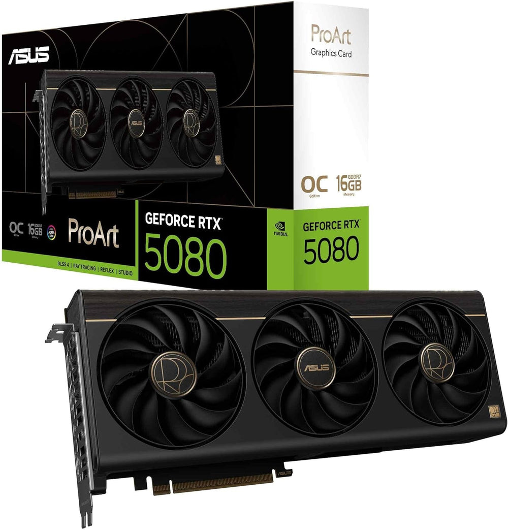 ASUS ProArt GeForce RTX 5080 OC Edition — 16GB GDDR7 Graphics Card