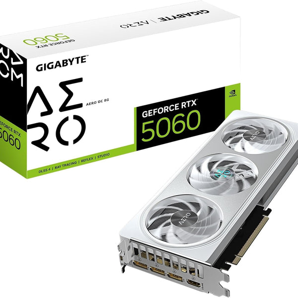 GIGABYTE GeForce RTX 5060 AERO OC 8G — 8GB GDDR7 Graphics Card