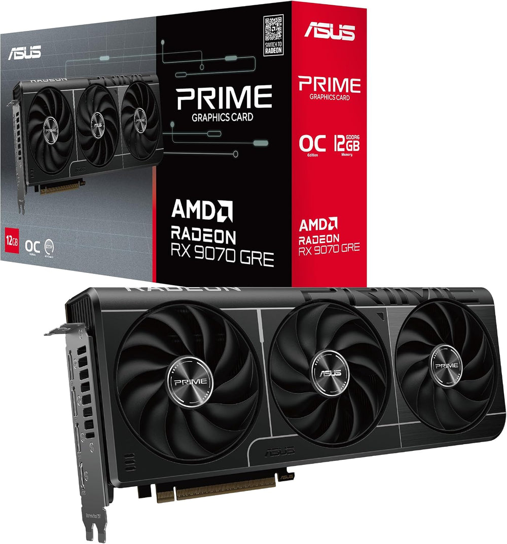 ASUS Prime Radeon RX 9070 GRE EVO OC Edition — 12GB GDDR6 Graphics Card