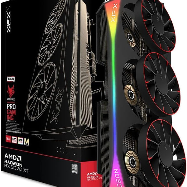 XFX Mercury AMD Radeon RX 9070 XT OC Magnetic Air Edition — 16GB GDDR6 Graphics Card