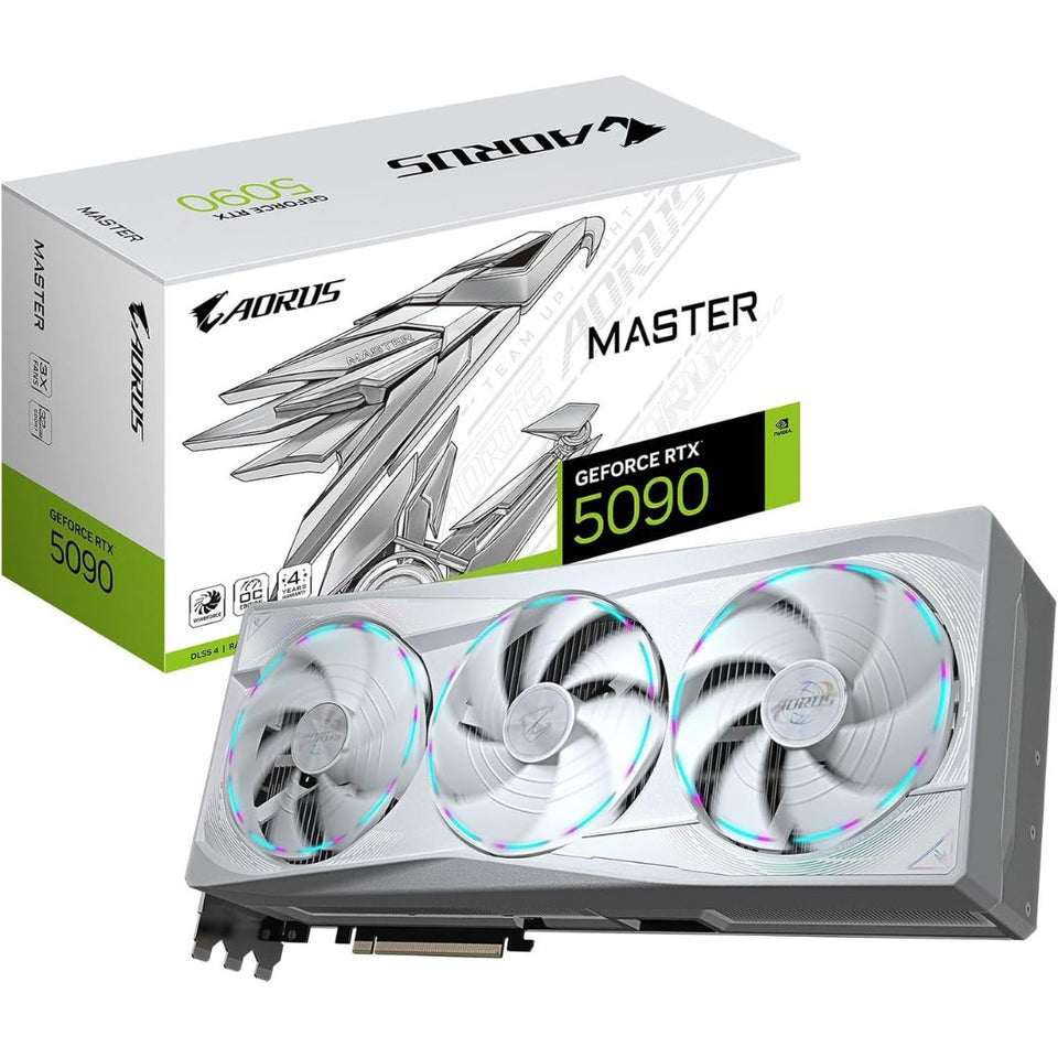GIGABYTE AORUS GeForce RTX 5090 MASTER ICE 32GB GDDR7 Graphics Card