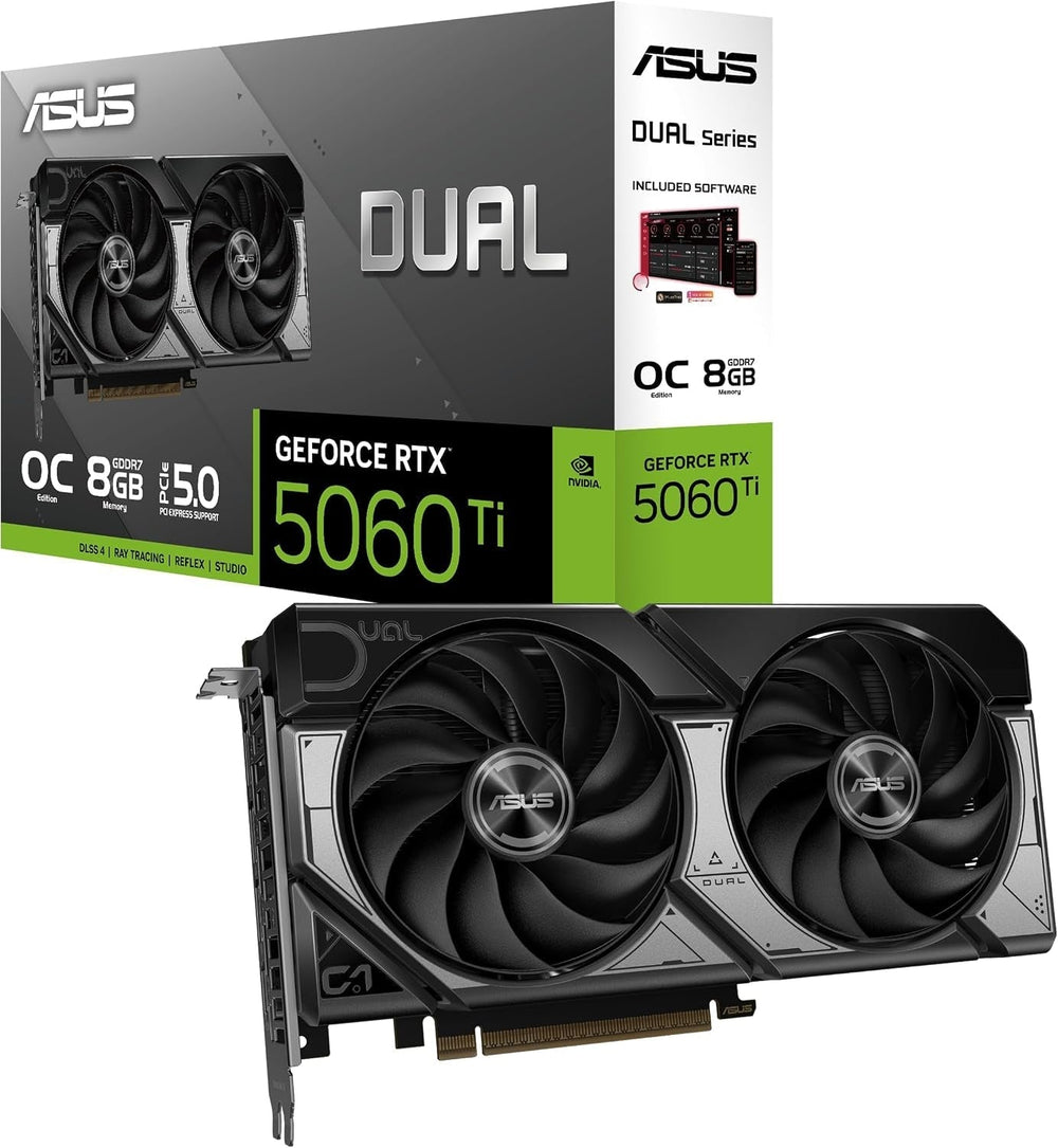 ASUS Dual GeForce RTX 5060 Ti 8GB GDDR7 OC Edition Graphics Card
