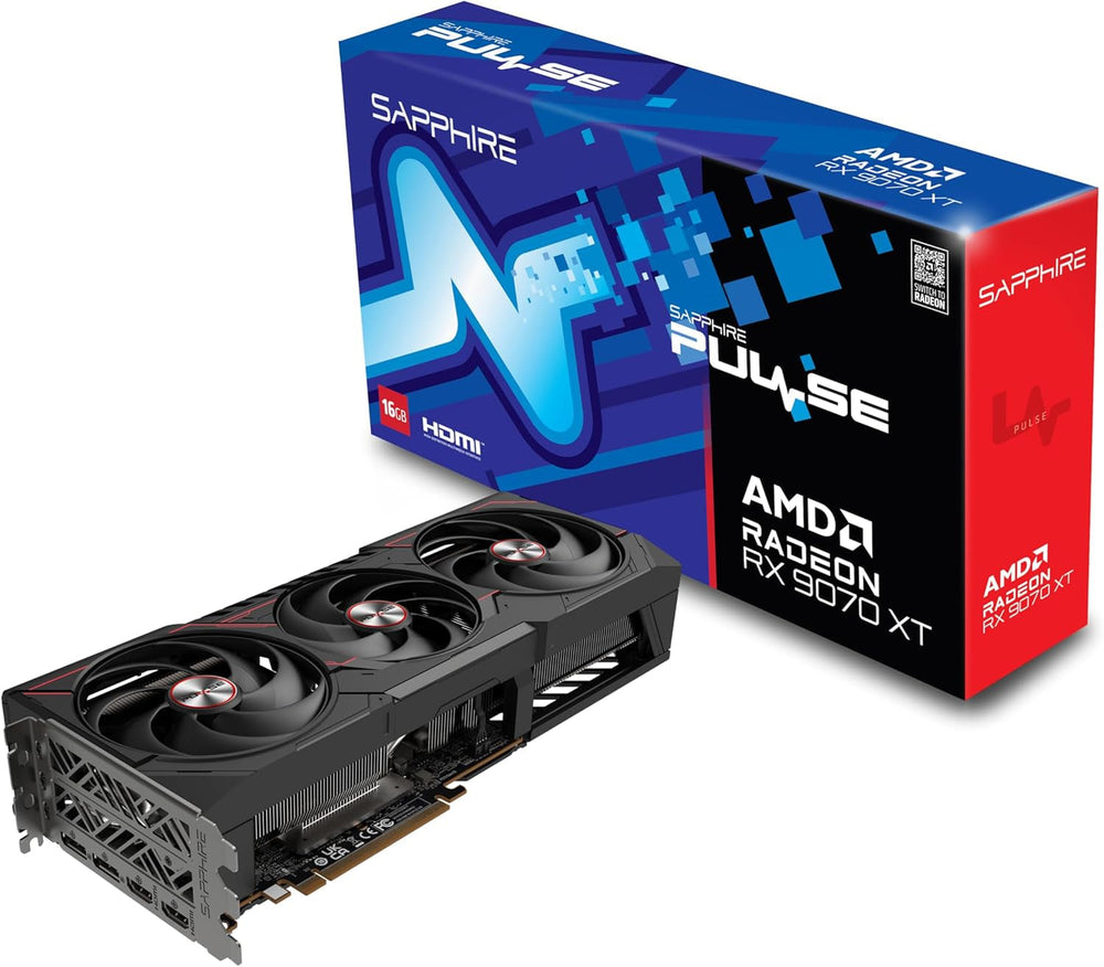 Sapphire Pulse Radeon RX 9070 XT Gaming — 16GB GDDR6 Graphics Card